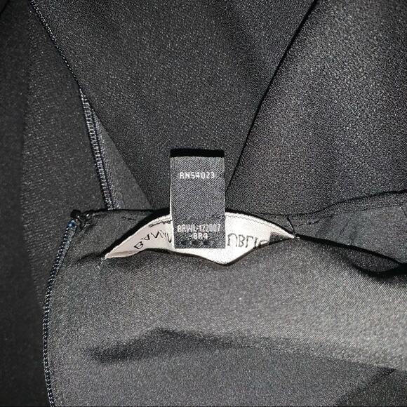 Banana Republic Women Dress Black Sleeveless Size 2 asymmetrical flare - Picture 8 of 9